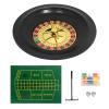 SODFAS Roulette Wheel Game Set Casino Game Set with 60 Chips,Game Table Mat,Roulette Wheel,Rake,Roulette Balls for Roulette & Texas Hold'em (10 Inch) view 1