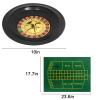 SODFAS Roulette Wheel Game Set Casino Game Set with 60 Chips,Game Table Mat,Roulette Wheel,Rake,Roulette Balls for Roulette & Texas Hold'em (10 Inch) view 2