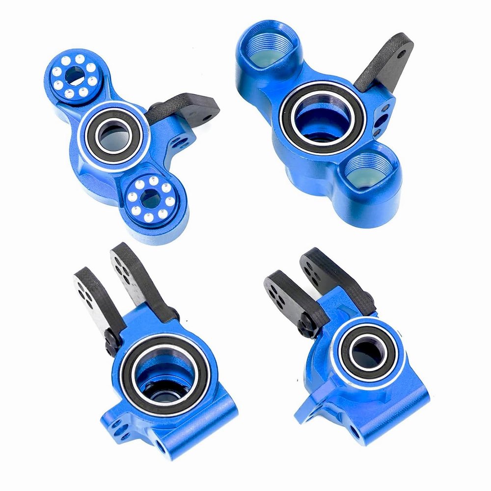 Aluminum Front Steering Blocks & Hub Rear Stub Axle Carriers for ARRMA 6S 1/7 Mojave Infraction FIRETEAM Felony Limitless 1/8 Talion TYHPON Steering Knuckles Hop Ups,Upgrade AR330187 AR330193