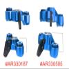 Aluminum Front Steering Blocks & Hub Rear Stub Axle Carriers for ARRMA 6S 1/7 Mojave Infraction FIRETEAM Felony Limitless 1/8 Talion TYHPON Steering Knuckles Hop Ups,Upgrade AR330187 AR330193 view 4