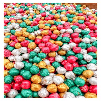 Colored Chickpeas for Sensory Play and Sensory Bins - Many Different Seasonal Colors (4 Cups, Christmas2)