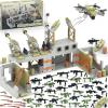 ALEYOOTECHE Military Base Building Toy Set Assemble to Different War Scenes, Gun Weapon Pack Accessories Kits for Army Minifigure Battle Building Game Gift for Kids 9-12 Years (710pcs) view 1