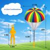 utosday Parachute Toy Easter Eggs Outdoor Flying Parachute for Kid, Throwing Children's Flying Toys with Small Figures, Easter Basket Stuffers Top Indoor Hand Throw Soliders for 3-12 Year Old (10PCS) view 2