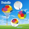 utosday Parachute Toy Easter Eggs Outdoor Flying Parachute for Kid, Throwing Children's Flying Toys with Small Figures, Easter Basket Stuffers Top Indoor Hand Throw Soliders for 3-12 Year Old (10PCS) view 3