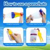 utosday Parachute Toy Easter Eggs Outdoor Flying Parachute for Kid, Throwing Children's Flying Toys with Small Figures, Easter Basket Stuffers Top Indoor Hand Throw Soliders for 3-12 Year Old (10PCS) view 4