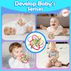 Playkidiz Rattle & Sensory Teether Toys for Babies, Multicolour Soft Teething Tube, Easy to Clean, Developmental Baby Toys 0-6 Months view 2