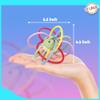 Playkidiz Rattle & Sensory Teether Toys for Babies, Multicolour Soft Teething Tube, Easy to Clean, Developmental Baby Toys 0-6 Months view 3