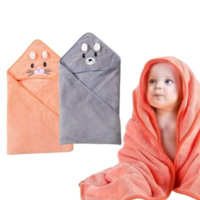 2 pack Hooded Bath Towel for Toddlers  Soft & Absorbent Kids Towel  Large Hooded Baby Towel for Boys & Girls  Cotton Toddler Bath Towels with Hood  Plush Towels for Kids, Bath, Pool & Beach