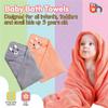 2 pack Hooded Bath Towel for Toddlers  Soft & Absorbent Kids Towel  Large Hooded Baby Towel for Boys & Girls  Cotton Toddler Bath Towels with Hood  Plush Towels for Kids, Bath, Pool & Beach view 3