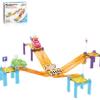 PicassoTiles Magnetic Race Track Car Slide Magnet Building Blocks Tiles Sensory Toys for Kids Toddlers Include Trucks Character Action Figures STEM Learning Kit Races School Age 3+ year Old Boys Girls view 1