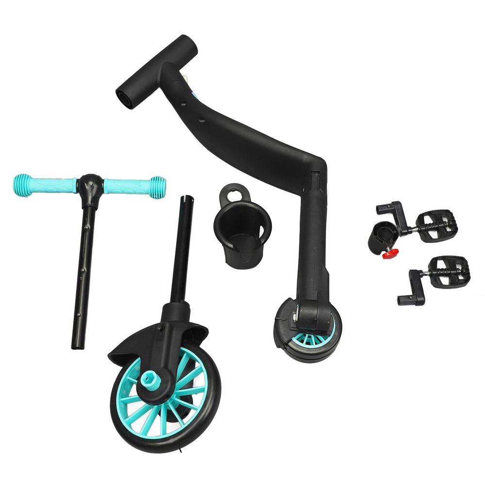 Kids Tricycle Multifunctional Toddler Trike Lightweight and Portable with Push Handle for Boys Girls