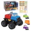 POPULAR PLAYTHINGS Magnetic Monster Build-A-Truck Set, Take-Apart Vehicle Toy for Toddlers, Gifts for Kids Ages 2 & Up - 6 Pieces view 1