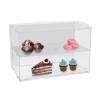 2 Layer Pastry Display CaseAcrylic Clear Dessert Bakery Display Case BoxCommercial Countertop Cookie Display Cabinet18 x 10 x 12 Inch view 1