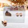 2 Layer Pastry Display CaseAcrylic Clear Dessert Bakery Display Case BoxCommercial Countertop Cookie Display Cabinet18 x 10 x 12 Inch view 4