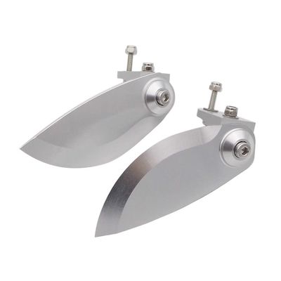 1Pair 75mm*30mm Speed Boat Turn Fins CNC Matel Aluminum Alloy for Gasoline Nitro RC Boat VEE Oral Mono Boat Model
