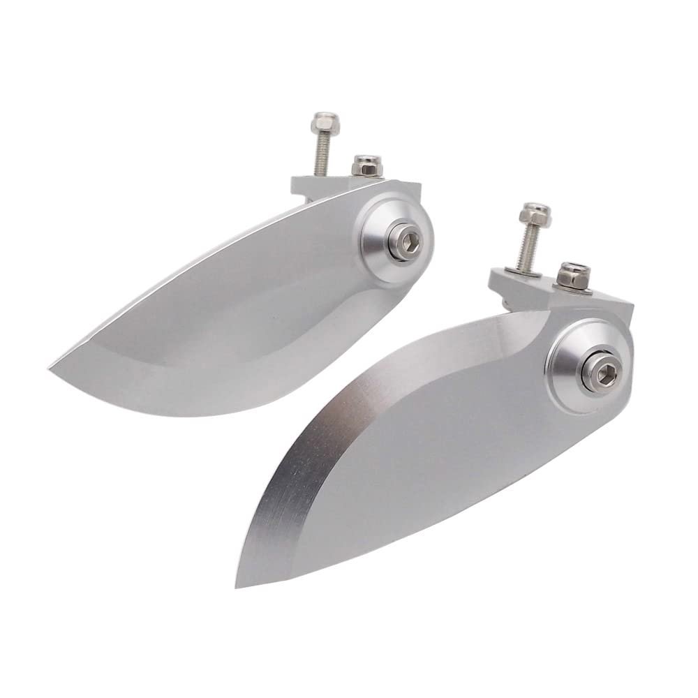 1Pair 75mm*30mm Speed Boat Turn Fins CNC Matel Aluminum Alloy for Gasoline Nitro RC Boat VEE Oral Mono Boat Model