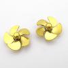 5-Blades Copper Propeller Dia 24mm M3 Metal Prop for RC Boat Scale Marine Battleship Aircraft Carrier Tug Fishing Boat(1Pair RH and LH) view 1