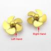 5-Blades Copper Propeller Dia 24mm M3 Metal Prop for RC Boat Scale Marine Battleship Aircraft Carrier Tug Fishing Boat(1Pair RH and LH) view 2