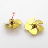 5-Blades Copper Propeller Dia 24mm M3 Metal Prop for RC Boat Scale Marine Battleship Aircraft Carrier Tug Fishing Boat(1Pair RH and LH) view 3