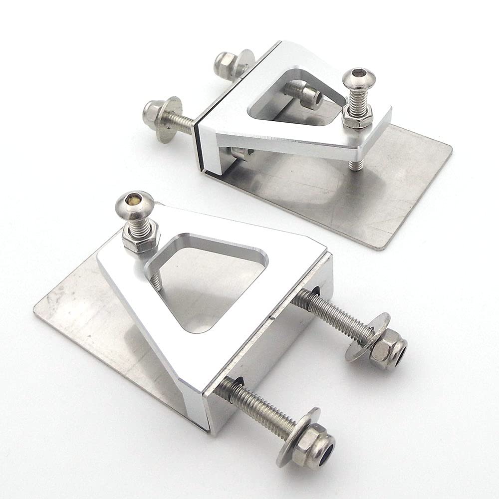 1Pair RC Boat Trim Tabs Balance Plate 49mm*38mm Trim Flaps for RC Gasoline Nitro RC Boat Speed Mono Vee Oval Boat