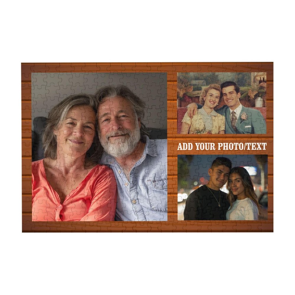 Rqwaaed Exclusive Custom Puzzles Photo Personalized Jigsaw Gifts in 300, 500, or 1000 Pieces for Family, Friends, Celebrations