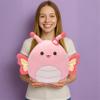 PLAYNICS Large Butterfly Plush Pillow Stuffed Animal Toy,15" Big Size Cute Soft Toys Fat Kawaii Hugging Stuff Cuddle Huggable Plushie,Gift for Kids view 2
