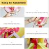 BMPAALN Dragon Ribbon Streamer, Dragon Poi Dragon Dance Rhythmic Silk Ribbon Flag, Rhythmic Gymnastics Kite Juggling Games, Spinning Washable Dragon Flow Poi(6M(19.6FT)), Red view 4