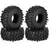 RCHuiWow 1.9" Beadlock Tires for 1/10 RC Crawler SCX10 SCX10 II SCX10 III TRX4 Red cat GEN7 8 RC 4WD,1.9 Beadlock Tires RC Tires 1.9 Crawler Tires Rubber Tires,4PCS view 1