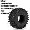 RCHuiWow 1.9" Beadlock Tires for 1/10 RC Crawler SCX10 SCX10 II SCX10 III TRX4 Red cat GEN7 8 RC 4WD,1.9 Beadlock Tires RC Tires 1.9 Crawler Tires Rubber Tires,4PCS view 2