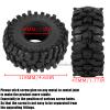 RCHuiWow 1.9" Beadlock Tires for 1/10 RC Crawler SCX10 SCX10 II SCX10 III TRX4 Red cat GEN7 8 RC 4WD,1.9 Beadlock Tires RC Tires 1.9 Crawler Tires Rubber Tires,4PCS view 3