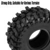 RCHuiWow 1.9" Beadlock Tires for 1/10 RC Crawler SCX10 SCX10 II SCX10 III TRX4 Red cat GEN7 8 RC 4WD,1.9 Beadlock Tires RC Tires 1.9 Crawler Tires Rubber Tires,4PCS view 4