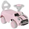 Qaba Toddler Ride on Push Car, Foot to Floor Sliding Car with Horn, Working Steering Wheel & No Tip Anti-Over-Backwards System for Boys and Girls Ages 18-36 Months, Pink view 1