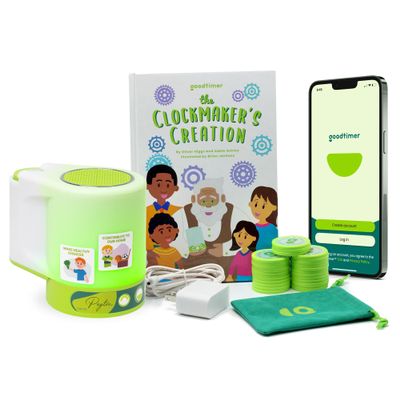 Goodtimer - Educational Toy for Kids w/a Mobile app for Parents. Customize it, Track Progress, & Access Resources to Teach Kids Healthy Habits That Last. Replace Behavior Charts & Reward Charts.