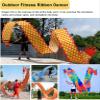 BMPAALN Dragon Ribbon Streamer, Golden Dragon Dance with Swing Rope, Chinese Folk Rhythmic Ribbon Dancer, Sports Fitness Shaking Poi for Parents(6M(19.6FT)) view 4