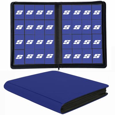 1000+ Pockets Trading Card Binder, 16 Pocket Ringless Side Loading Card Holder Album, Trading Card Album Fit for YuGiOh, MTG, TCG, Game Cards, Sports Cards, Business Cards (Dark Blue)
