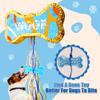 MUWOOB Dog Bone Pinata for Puppy Birthday Party Decorations, Pull String Pinata for Dog Themed Party Supplies, Golden and Blue Bones (16.5 x 9 x 3 inches) view 3