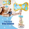 MUWOOB Dog Bone Pinata for Puppy Birthday Party Decorations, Pull String Pinata for Dog Themed Party Supplies, Golden and Blue Bones (16.5 x 9 x 3 inches) view 4
