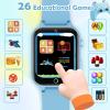 Luyiilo Smart Watch for Kids, with 26 Puzzle Games, Touch Screen, HD Camera, Alarm Clock, Toys for Ages 4-12 Years Old.Birthday Gift for Boys Girls (Soft Blue) view 4