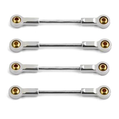 4pcs Metal Chassis Suspension Link Rod Pull Rod for Kyosho MINI-Z 4x4 1/18 1/24 for RC Car Upgrade Parts Accessories