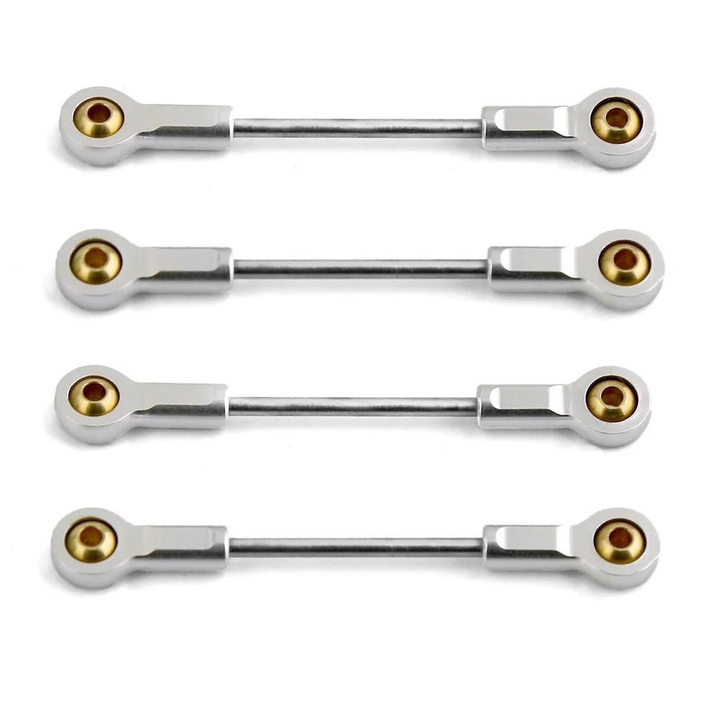 4pcs Metal Chassis Suspension Link Rod Pull Rod for Kyosho MINI-Z 4x4 1/18 1/24 for RC Car Upgrade Parts Accessories