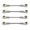 4pcs Metal Chassis Suspension Link Rod Pull Rod for Kyosho MINI-Z 4x4 1/18 1/24 for RC Car Upgrade Parts Accessories view 1