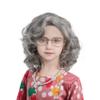 MUPUL Old Lady Wig For Kids Grandma Wig For Kids 100 Days Of School Costume For Girls view 2