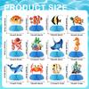 12 pcs Ocean Sea Animals Honeycomb Centerpieces Ocean Themed Birthday Party Decorations Tropical Beach Themed Party Decorations Fish Crab Turtle Seahorse Sea Creature Birthday Party Supplies view 2