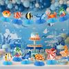 12 pcs Ocean Sea Animals Honeycomb Centerpieces Ocean Themed Birthday Party Decorations Tropical Beach Themed Party Decorations Fish Crab Turtle Seahorse Sea Creature Birthday Party Supplies view 3