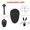 2Pcs Baby Stroller Seatbelt Crotch Cushion Baby Stroller Crotch Pads Universal Cushion Crotch Pads for Infants Child Kids Pram Belt Pads for Baby Stroller, Pushchair (Black) view 4