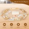 2-6 Players Rummy Game Gifts, Easter Gifts/Easter Basket Stuffers for Adults, Rummy Game W/ 6 Wooden Racks, 160 Melamine Tiles, Drawstring Bag, Portable Case, Family Games for Adults & Kids Age 8+ view 3
