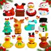 2.5 Inch Rubber Ducks for Kids  Pack of 12 Mini Christmas Ducks, Cute Holiday Ducking for Gift Toys, Party Favors, Jeep Ducks Themed Bath Toys for Toddlers & Kids view 1