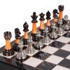 15" Large Chess Set for Adults Kids with Weighted Acrylic Chess Pieces 3.5" King & Portable Folding Marbling Wooden Board Travel Chess Sets Family Board Game Gift  Elegant Classic Chess Game view 1