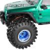 RCMYou Rc Aluminum 2.2 Inch Wheel Rims Tires Wheels for 1/10 SCX10 SCX10 II 90046 SCX10 III AXI03007 TRX4 TRX6 VS4-10 Gen8 MST CFX D90 RC Crawler Car,RC Beadlock Wheel,Navy Blue view 3