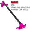BRCatWPark Carbon Fibre Chassis Brace Upgrades Part for 1/10 Rustler 4WD (VXL)/Slash 4X4 LCG(VXL),RC Aluminum Chassis Brace Kit Hops Up, Replace Part#6730,Pink view 2